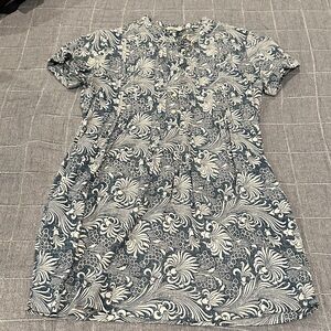 Faherty Floral Short Sleeve Dress